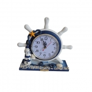 СУВЕНИР МОРСКИ ЧАСОВНИК РУЛ 20*20см DT80962 /2/