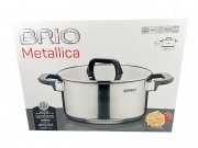 ТЕНДЖЕРА BRIO Metalica Ф22см Н11см 4л КУТИЯ / 106090/  