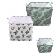 КОШ ЗА ДРЕХИ/ИГРАЧКИ ТЕКСТИЛ ПЛЪТЕН КАКТУСИ/ТРОПИК 45*50*40см 28000244/28000284 