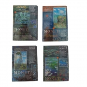 ТЕФТЕР С ТВЪРДИ КОРИЦИ КЛОД МОНЕ 19*13,5см ЦВЕТНИ ЛИСТИ В77593