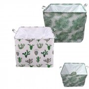 КОШ ЗА ДРЕХИ/ИГРАЧКИ ТЕКСТИЛ ПЛЪТЕН КАКТУСИ/ТРОПИК 45*50*40см 28000244/28000284 