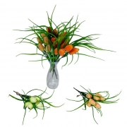 БУКЕТЧЕ ЛАЛЕТА 7цвята СЪС ЗЕЛЕНИНА 40см LG-10583