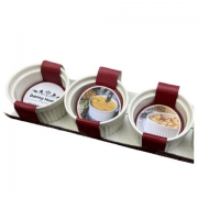 К-КТ 3бр.ФОРМИ ЗА СУФЛЕ Danny Home Ф10см Н5см 200мл DB71-03