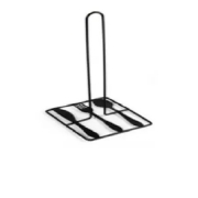 ПОСТАВКА ЗА КУХНЕНСКА РОЛКА МЕТАЛНА ЧЕРНА CUTLERY 16*14*32см RH-1112 BLK VX /107967/ 