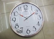 СТЕНЕН ЧАСОВНИК СРЕБРИСТ ЕДРИ ЦИФРИ Ф36см 