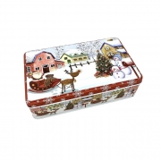 КУТИЯ МЕТАЛ ПРАВОЪГ. ЗИМЕН ПЕЙЗАЖ 19*11см