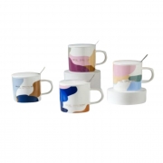 ЧАША ПОРЦ. С КАПАЧЕ И ЛЪЖИЧКА Nice Moment 400мл Ф8,5см Н11,5см