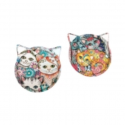 ПОДЛОЖКА ЗА ЧАШИ КОТКИ КЕРАМ. ФОРМА КОТЕ 10,5см В76519 /12/