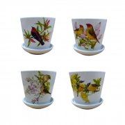 САКСИЯ КЕРАМ. ПТИЧКИ Ф9,5см Н9,5см LG-11782 /12/ 