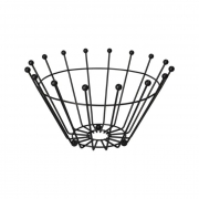 ФРУКТИЕРА ЧЕРНА МЕТАЛНА КРЪГ Ф24см Danny Home