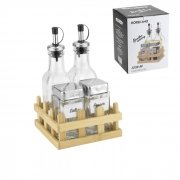 ОЛИВЕРНИК СТЪКЛО С ОГРАДКА 175мл/130мл NATURAL WOOD (3208-AВ) /016184/