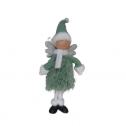 ФИГУРА КОЛЕДНО ДЖУДЖЕ ЗЕЛЕНО  Н35см ПЛЮШ