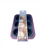 ФОРМА ЗА МЪФИНИ 6бр. СИЛИКОНОВА ПРАВОЪГ. ТВЪРД БОРД 36*22,5см Danny Home DH3469 