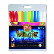 ФЛУМАСТЕРИ MAGIC  10+2 цвята 14см Кохинор  771612AB01TE  /12/ 