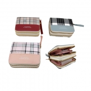 ПОРТМОНЕ ДАМСКО МАЛКО С 2 ЦИПА КАРЕ 11*8,5см LG-12760