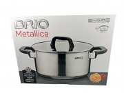 ТЕНДЖЕРА BRIO Metalica Ф24см Н12см 5.3л КУТИЯ / 106091/  