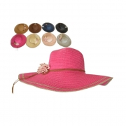 ШАПКА ДАМСКА КАПЕЛА С ЦВЕТЯ 42см