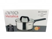 КАСЕРОЛА С КАПАК BRIO Metalica Ф18см Н9см 2.2л КУТИЯ VX /106088/ 