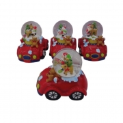 ПРЕСПАПИЕ КОЛЕДНО СВЕТЕЩО АВТОМОБИЛ 8,5*7см В75824 /12/