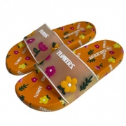 ДАМСКИ ЧЕХЛИ FLOWERS ПРОЗРАЧ. ОРАНЖЕВИ №36-40 14969- 101 /642130/ /6/