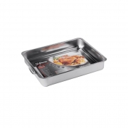 ТАВА С ДРЪЖКИ BRIO Metalica ИНОКС 3 26*20*5.5см