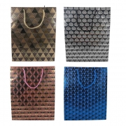 ТОРБИЧКИ ПОД. 10бр. БЛЕСТЯЩИ РОМБОВЕ 32*26*10см 40329-90 