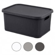 КУТИЯ С ДРЪЖКИ И КАПАК ELIF Nostаlgia 10л 25*34,5*16см №377 /380048/ 