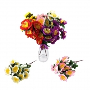 БУКЕТЧЕ МАКОВЕ 15 цвята 34см LG-12956 /2/