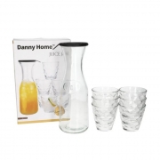 К-КТ ГАРАФА + 6 ЧАШИ СТЪКЛО Danny Home 