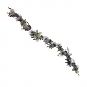 КЛОНКА ЕЛХОВА ТЪНКИ ИГЛИЧКИ ЗАСНЕЖЕНА С ШИШАРКИ И ТОПЧЕТА 180см В76753 /10/