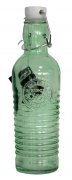БУТИЛКА СТЪКЛО КРЪГЛА С КАПАЧКА С КЛИПС GREEN  OLD FASHIONED 1л 