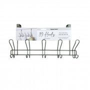 ЗАКАЧАЛКА МЕТАЛНА СИВА 10 КУКИ Danny Home ZYB071